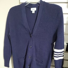 Girls sweater size 10/12 Large  Blue White