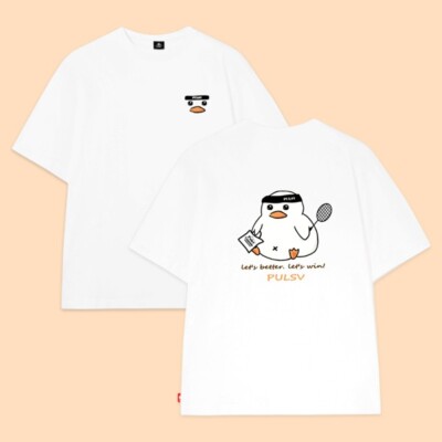 PULSV 2025 Little Duck T-Shirts Unisex Badminton Tee Sports Casual Top OverFit