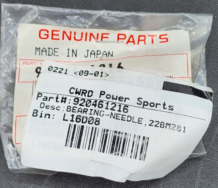 1993-2006 KAWASAKI 92046-1216 BEARING-NEEDLE 22BM28 OEM NOS NEW
