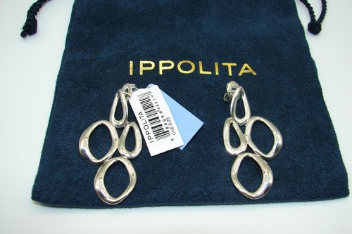 IPPOLITA UNIQUE CHERISH MIXED LINK CASCADE STERLING SILVER EARRINGS NEW WITH TAG - Picture 3 of 7