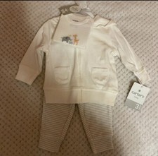 NWT Carter  s 3 Months White Gray Neutral 3 Piece Set Unisex