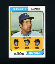 Jack McKeon 1974 Topps - KC Royals #166 EX-MT