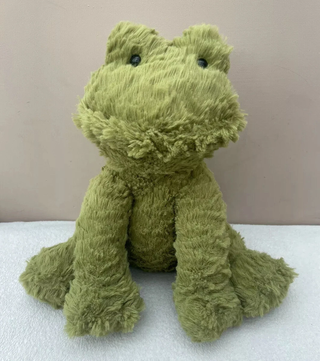 Jellycat Medium Fuddlewuddle Frog Soft Toy Baby Comforter Green