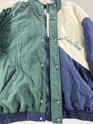 Vintage John Deere Swinger Full Zip Puffer Jacket Size XXL