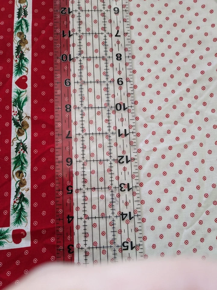 Mistletoe Mice Christmas Fabric Cotton Pillow Panel Cut Sew VIP Cranston Red Lot - Image 4 of 4