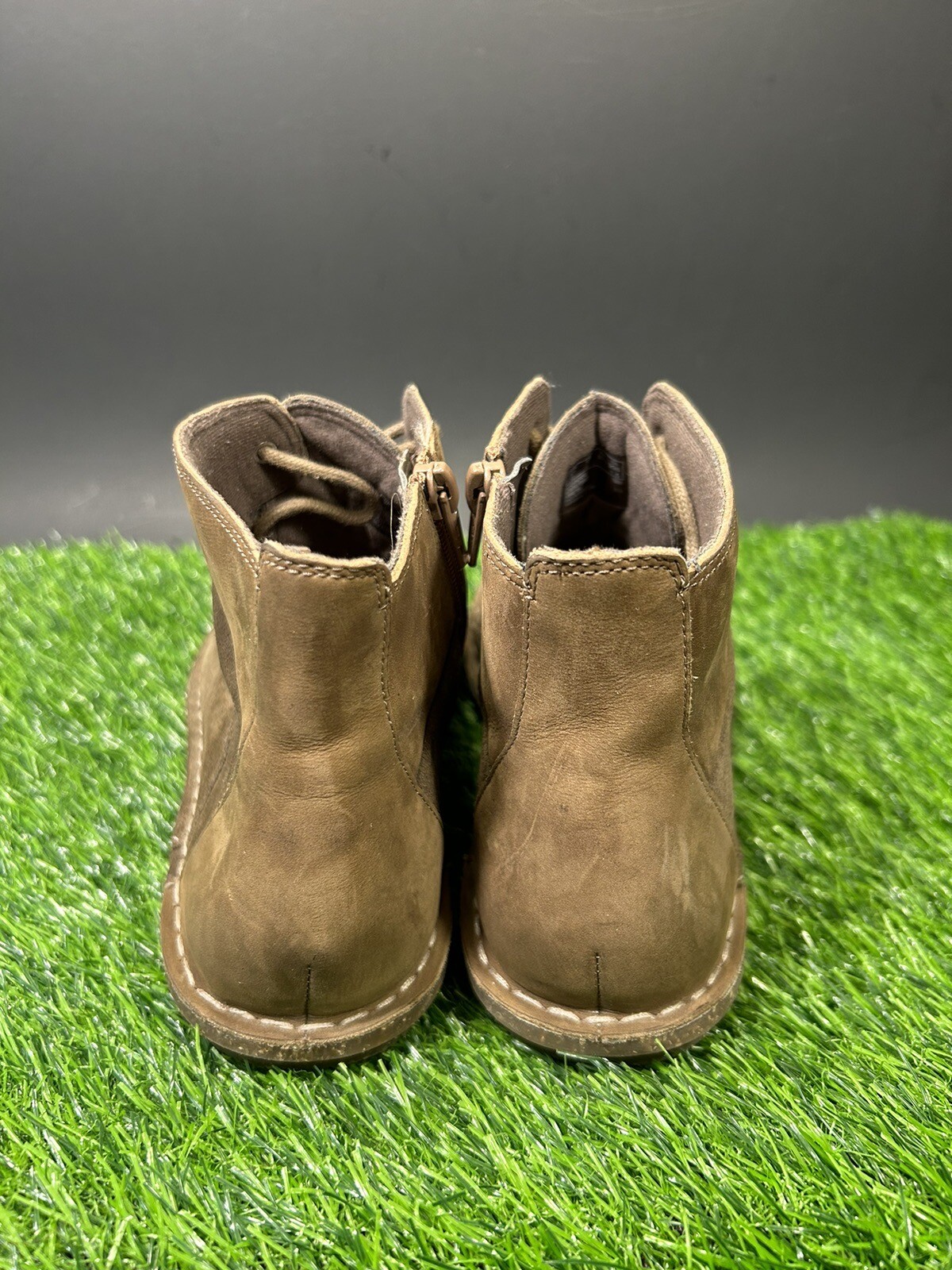 Clarks Collection Womens Boots Size 7 M Brown Leather Suede Booties