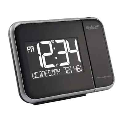 Projection Alarm Clock with Indoor Temperature and Humidity (616-1412)