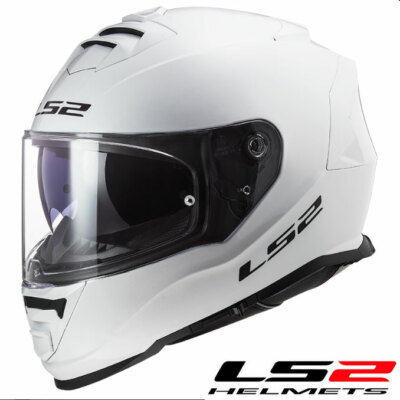 LS2 HELM FF397 VECTOR FT2 GLOSS WHITE