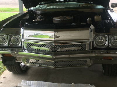 1972 Chevy Impala Caprice chrome grill triple weave mesh Tiarra