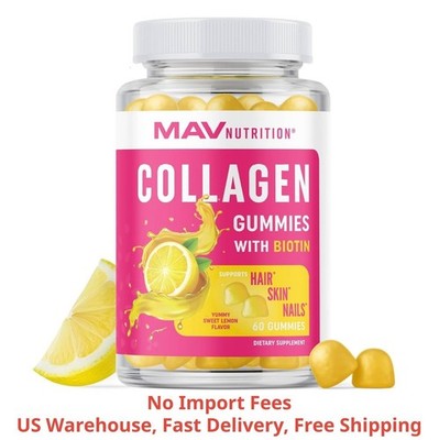 Péptidos de Colágeno Hidrolizado con Biotina, Vitaminas C, E y Zinc, 60 Gomitas