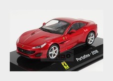 1:43 EDICOLA Ferrari Portofino 2018 Con Vetrina With Showcase Red ABSUP103 Model