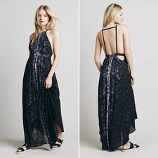 Free People Caught In The Moment Maxi Dress 2 Open Back Boho