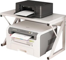 Printer Stand,Double-Layer Fax Machine Storage Rack,Printer Desktop Stands with