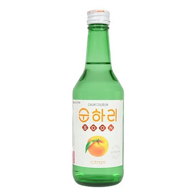 Lotte Soju Zitrone Chum Churum Yuzu Citron 12% vol. 350ml Korean Soju
