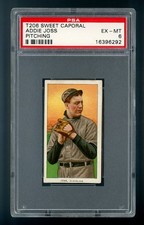 1909-1911 T206 White Border Addie Joss PITCHING PSA EX-MT 6 #16396292