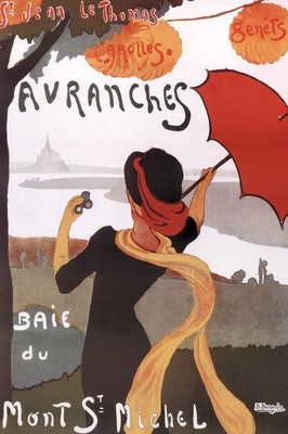 Albert Bergevin Avranches Baie du Mont St Michel Vintage Travel Poster 24x36