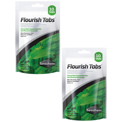 Seachem Flourish Tabs (2x 10 Count)   Root Supplement for Live Aquarium Plants