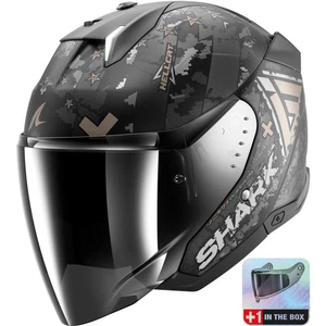 Shark Skwal i3 Jet Motorcycle Helmet - Hellcat Matt Black / Anthracite