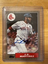 2022 Topps Series 2 1987 Autograph Gold /50 J.D. Martinez #87BA-JDM Red Sox