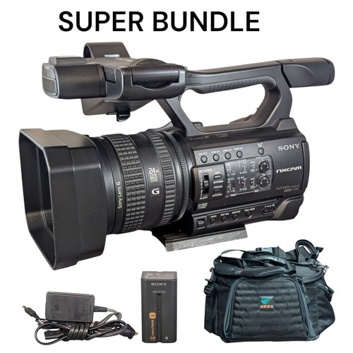 Sony NXCAM HXR-NX100 Professional Camcorder BUNDLE Battery Charger Case Extras