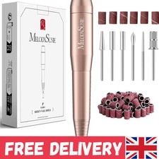 Compact Gold Electric Nail File - Perfect for Gel & Acrylic Nails, 20000RPM