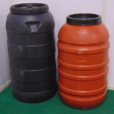 58 Gallon Olive Barrels w/ Lids - Food Grade, Storage, Drum, Containers 
