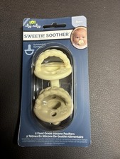 2-Pack Itzy Ritzy Sweetie Soother Silicone Pacifiers Om  Baby Soother New