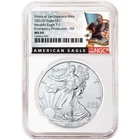 2021 (S) $1 American Silver Eagle NGC MS69 Emergency Production FDI Black Label
