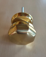 Türknopf  neu  Messing  Beschlag für Haustür 60 x60mm
