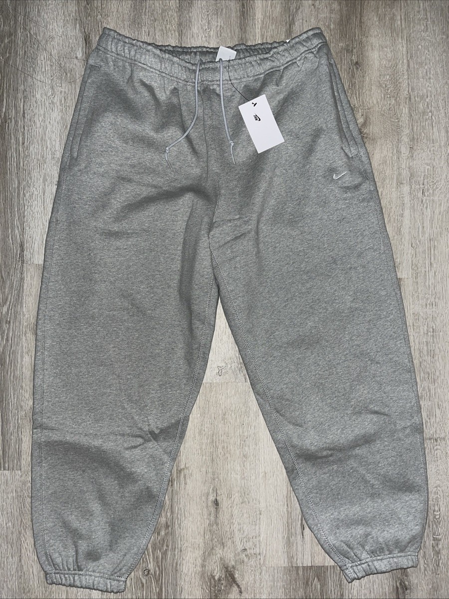 Nike Sportswear Solo Swoosh Fleece Pants Heather Grey Size 4XL