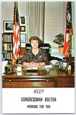 Frances P. Bolton 1956 Congressional Campaign Postcard Ohio Politician