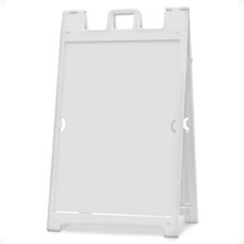 Plasticade Signicade Deluxe A-Frame Sidewalk Sign Stand Portable Folding Double