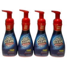 Paquete de 4 quitamanchas de lavandería OxiClean Max Force espuma lavable delicada 9 oz cada uno