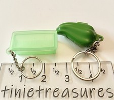 Tupperware keychain Set 2 Mini Pepper Fridges...