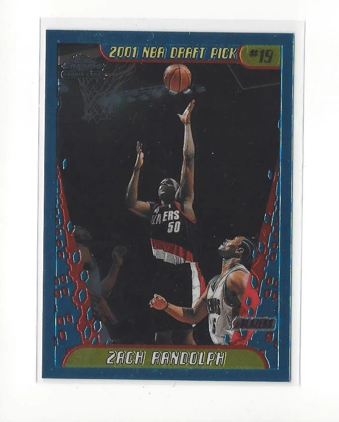 2001-02 Topps Chrome #147 Zach Randolph RC Rookie Blazers
