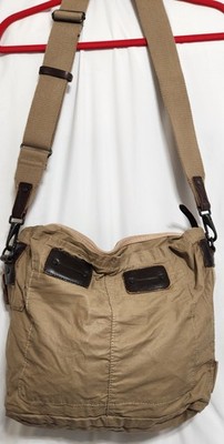 The Property Of Messenger Bag Khaki Brown Shoulder Satchel Pre-owned