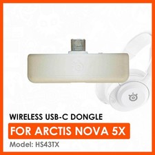 Genuine OEM SteelSeries Arctis Nova 5X USB-C Dongle Replacement White HS43TX