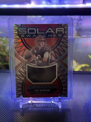 2024 Panini Obsidian - Solar Swatches Joe Burrow #SS-JBW SILVER /99 (MEM)