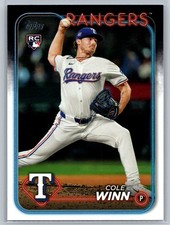 2024 Topps Update Series #US109 Cole Winn (RC) Texas Rangers
