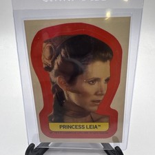 Princess Leia 1983 Topps Sticker 49 Star Wars Jedi Prisoner