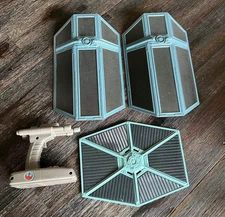 Parts Only Star Wars POTF2 Darth Vader's TIE Fighter Wings + Imperial Wing 1995