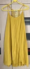 Sandra Fellini Made in Italy Yellow Sleeveless  Sun Dress.  42" Chest. NWT