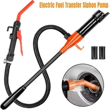 2.4 GPM Powered Battery Quick Liquid Fuel Transfer Pump with Flow Control Nozzle