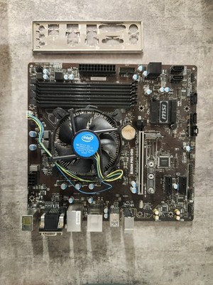 MSI B250M PRO-VDH Motherboard + Core i5-7500 CPU + IO Shield - No RAM
