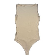 Abercrombie  Fitch Women's Beige Sleeveless One Piece Bodysuit Size S Regular