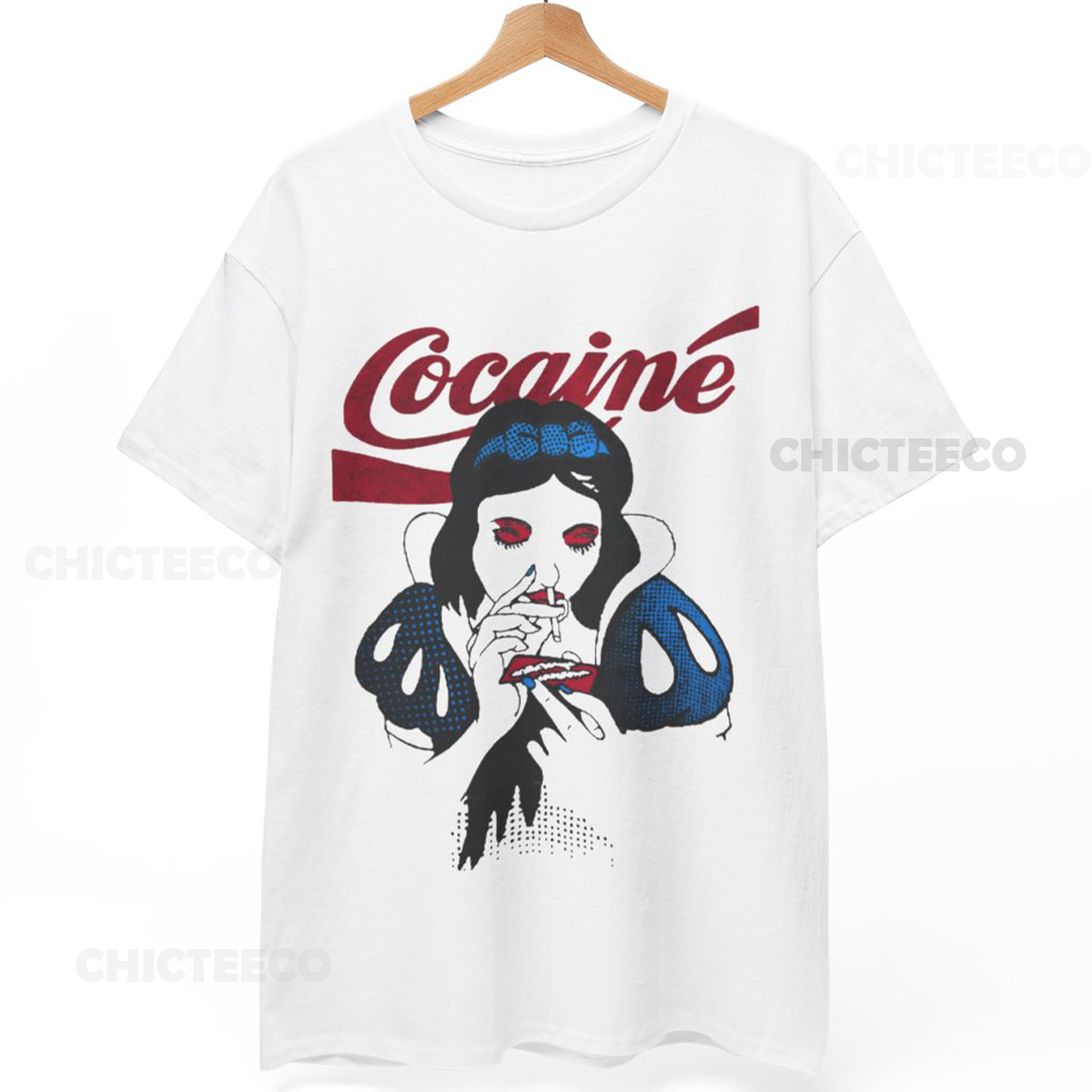 Seditionaries T-Shirt Cocaine SNOW WHI** Punk Rock  Vivienne Westwood Unisex Tee