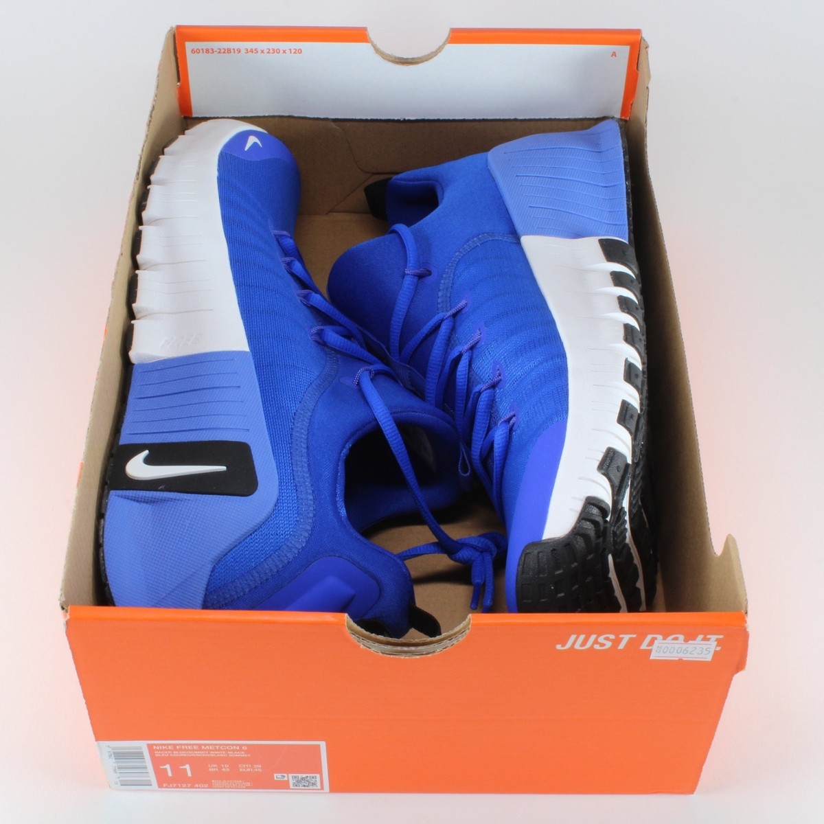 Nike Free Metcon 6 'Racer Blue' White Black FJ7127-402 Men's Size