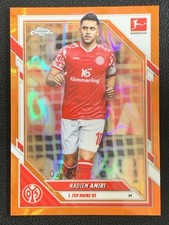 Nadiem Amiri 2025-26 Topps Chrome Bundesliga Orange Lava Refractor Base /25 #70