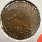 1943 Australia Half Penny — photo from another recent sale