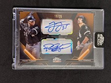 Frank Thomas Paul Konerko /25 2026 Topps Chrome Black Pitch Black Pairings